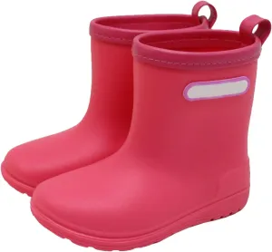 Unisex-Child Solid Rain Boots Baby Kids Easy On Rain Shoes Boots For Toddler Little Kid Lightweight Rainy Boys Boots
