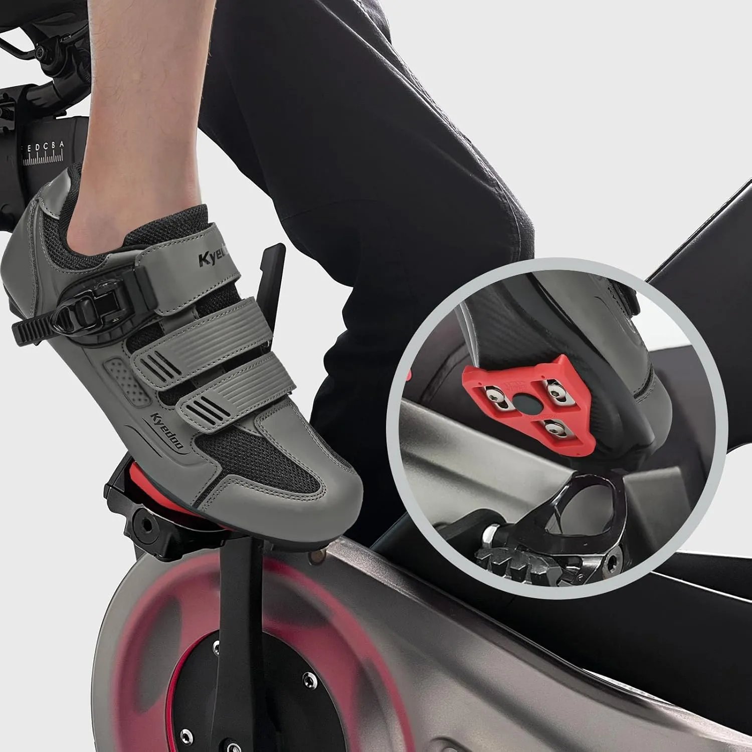 Unisex Cycling Shoes Compatible with Peloton Bike Shoes Indoor Clip in Peleton Road Bike Riding Racing Biking Shoes with Delta Cleats for Mens Womens Indoor Outdoor Bike Pedal