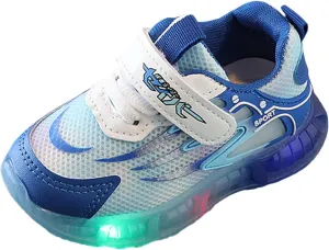 Unisex Kids' Light Up Shoes Slip On Sneaker Toddler Walking Shoes Non-Slip Breathable Sports Running Shoes