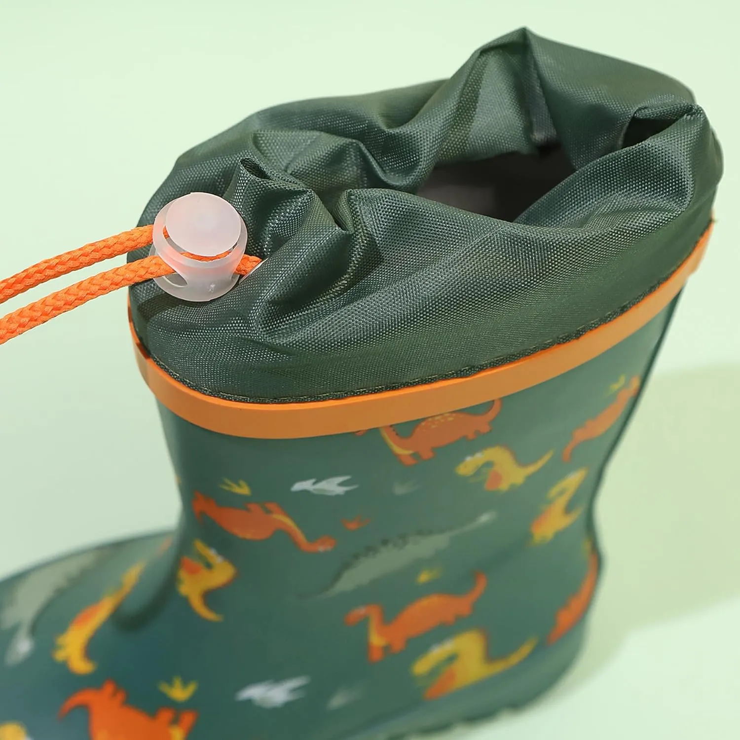 Waterproof Rain Boots for Toddler and Kids - Boys Girls Rubber Rain Boots with Easy on Handles for Outdoor Playing