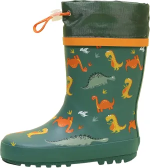 Waterproof Rain Boots for Toddler and Kids - Boys Girls Rubber Rain Boots with Easy on Handles for Outdoor Playing