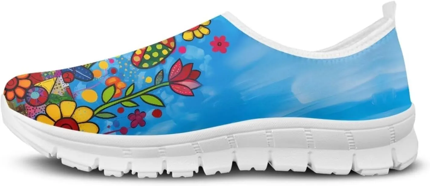 Women's Animals Sneaker Casual Lightweight Anti-Skid Outdoor Shoes Cozy Low-Top Slip On Holiday Running Sneaker for Ladies US 5.5-11.5