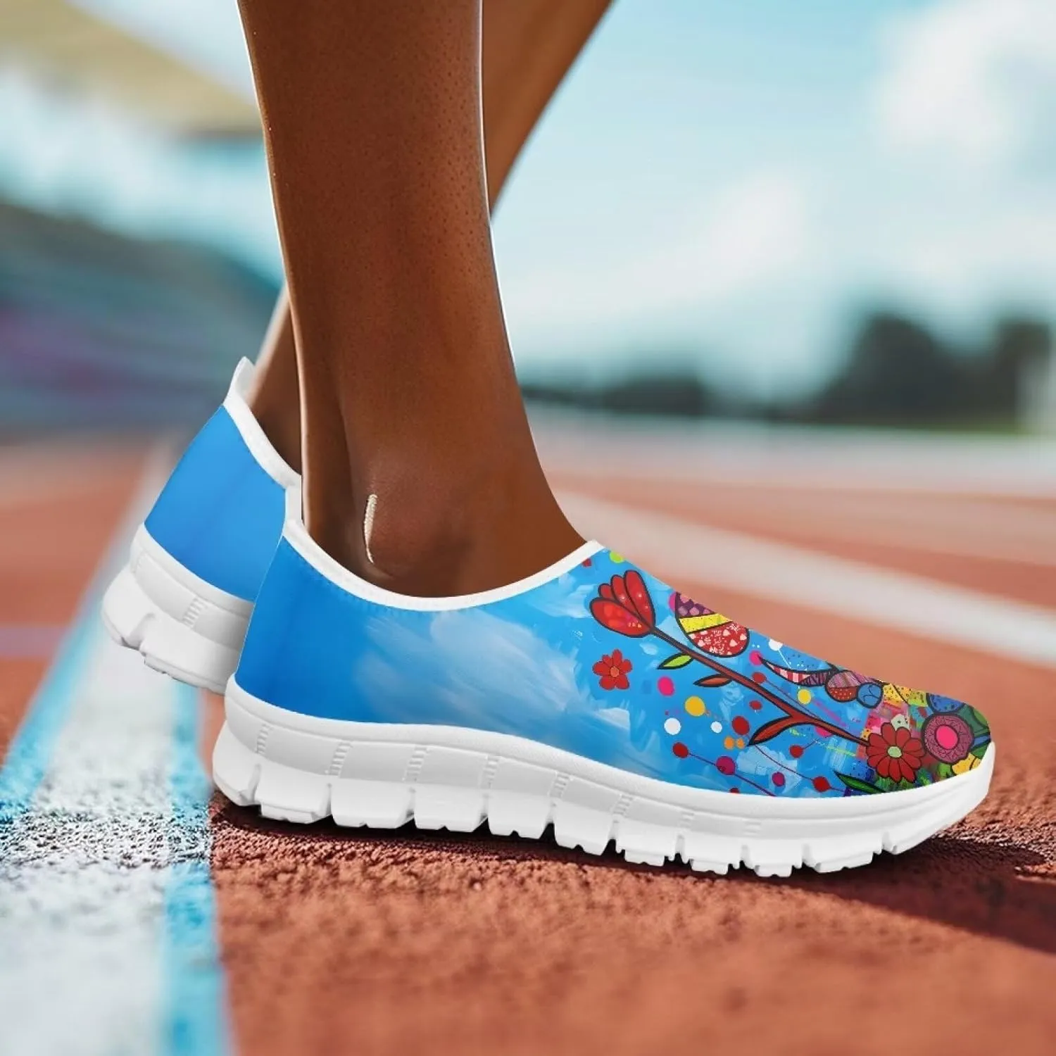Women's Animals Sneaker Casual Lightweight Anti-Skid Outdoor Shoes Cozy Low-Top Slip On Holiday Running Sneaker for Ladies US 5.5-11.5