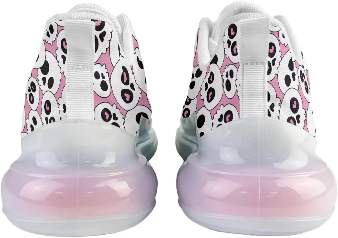 Women's Skull Sneaker Cozy Air Cushion Footwear Travel Sneaker Lightweight Anti-Slip Walking Shoes for Women US 6-11