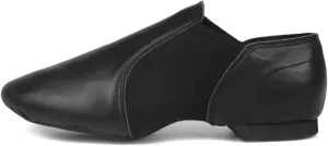 YKXLM Split Sole Jazz Dance Shoes Women & Men Supper Easy Slip On Soft Leather, Neoprene Jazz Dance Shoes,Model JS359,Black,6 US